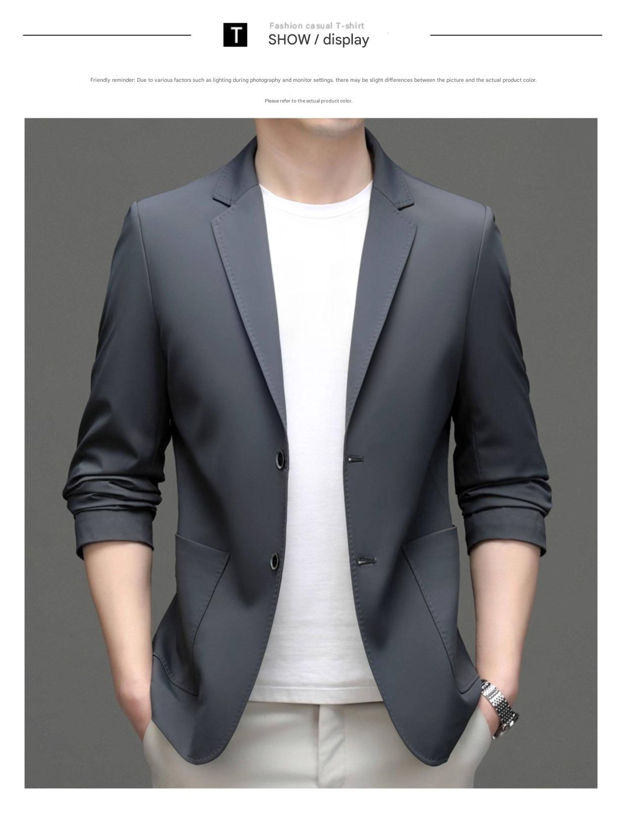 MONSEN Suitory Lightweight Anti-Wrinkle Blazer in Silk Blend product image