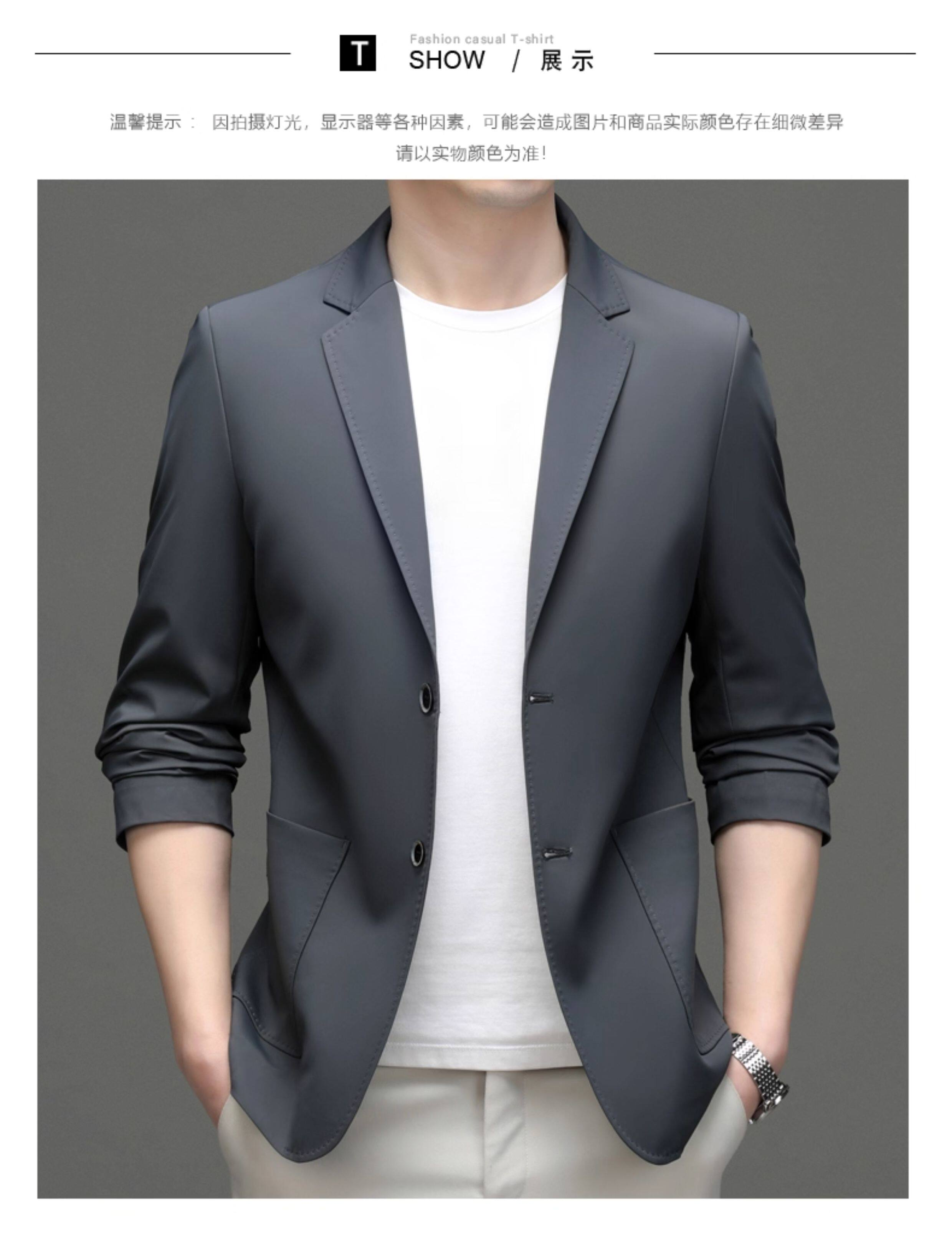 MONSEN Suitory Lightweight Anti-Wrinkle Blazer in Silk Blend product image