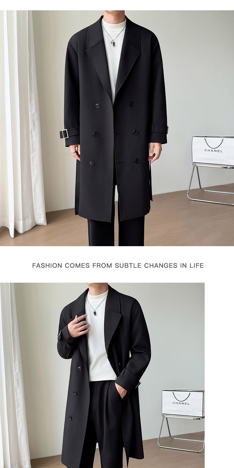 MONSEN Suitory British-Style Over-Knee Trench Coat in Performance Blend product image