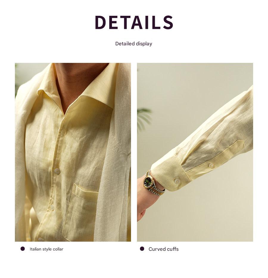 MONSEN Suitory 100% Linen Relaxed Shirt product image