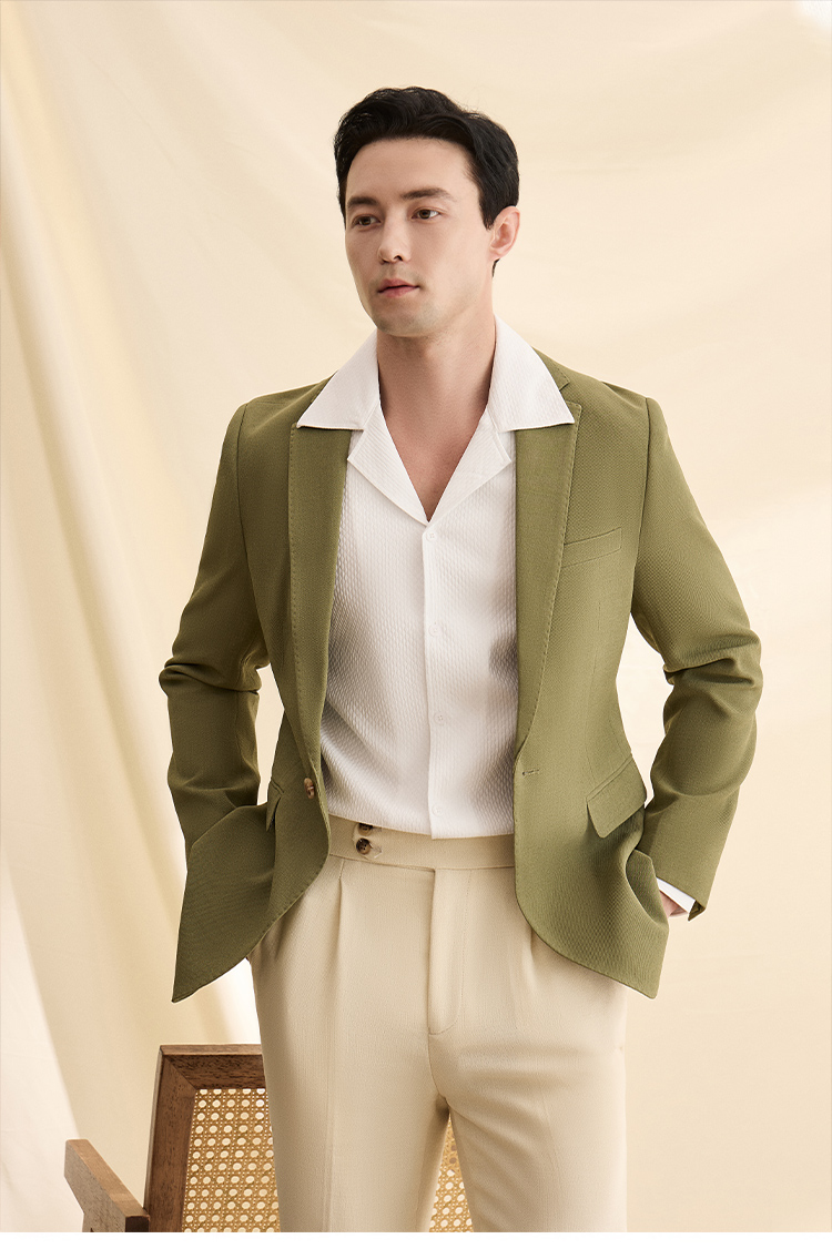 MONSEN Suitory Half-Lined & Breathable K-Style Blazer in Performance Blend product image