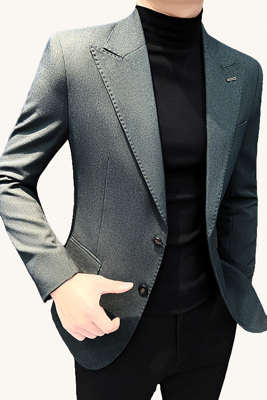 MONSEN Suitory Slim-Fit Suit Jacket in Cotton front view