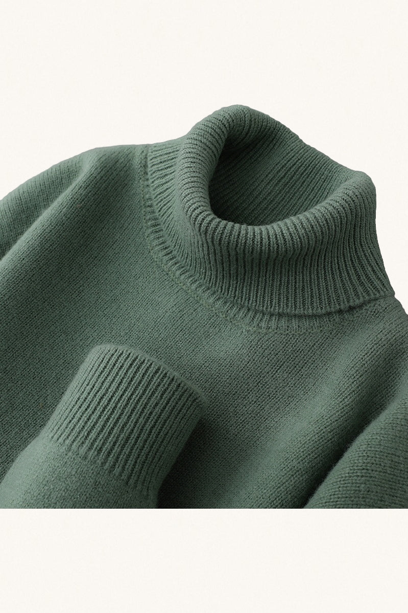MONSEN Suitory 100% Wool Turtleneck Sweater 1 product image