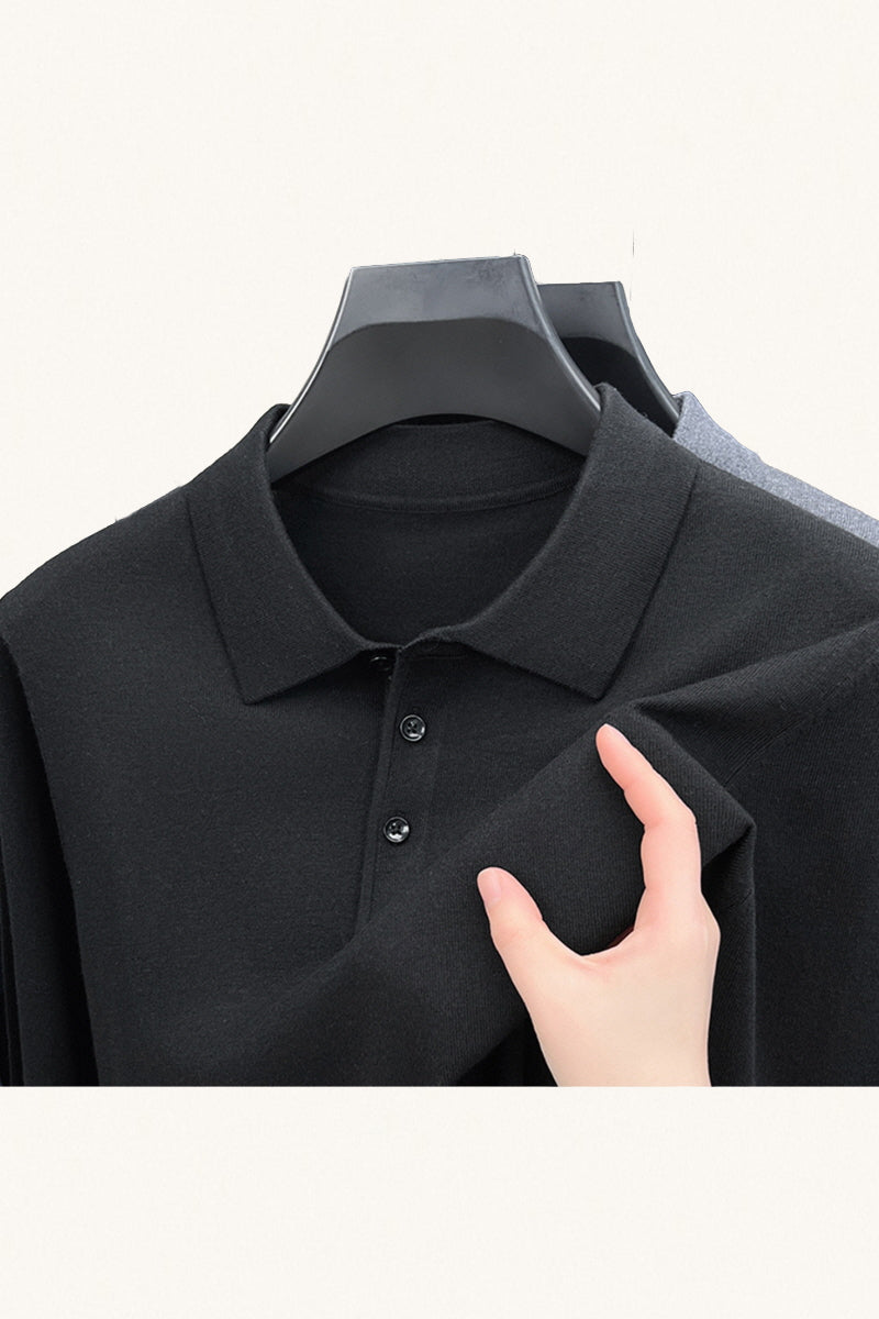 MONSEN Suitory 100% Cashmere Polo Knit product image