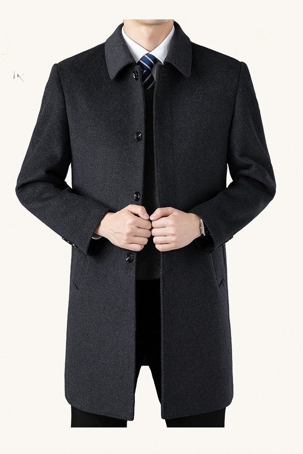 MONSEN Suitory Mid-Length Wool Coat product image
