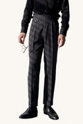 MONSEN Suitory High-Waist Trousers in Cotton front view