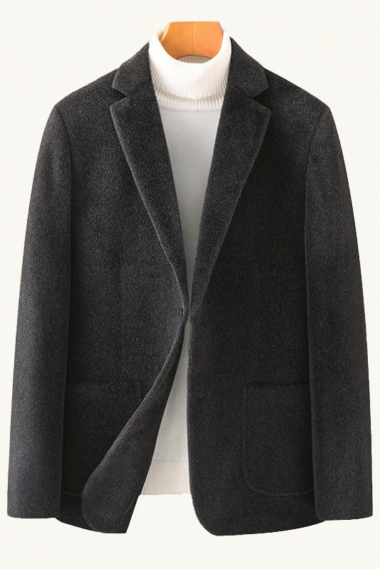 MONSEN Suitory Winter Single-Breasted Suit Jacket in Performance Blend front view