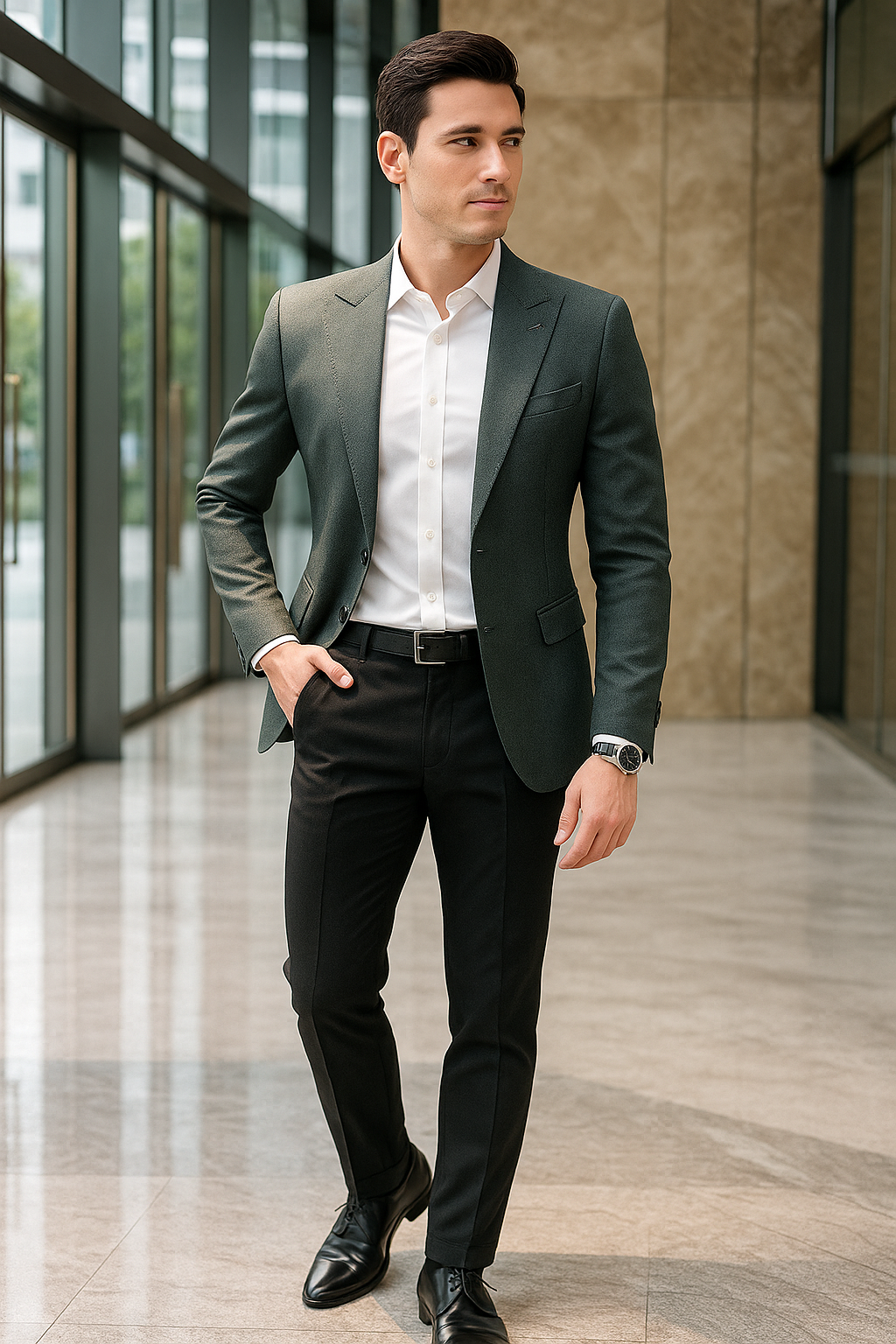 MONSEN Suitory Slim-Fit Suit Jacket in Cotton product image