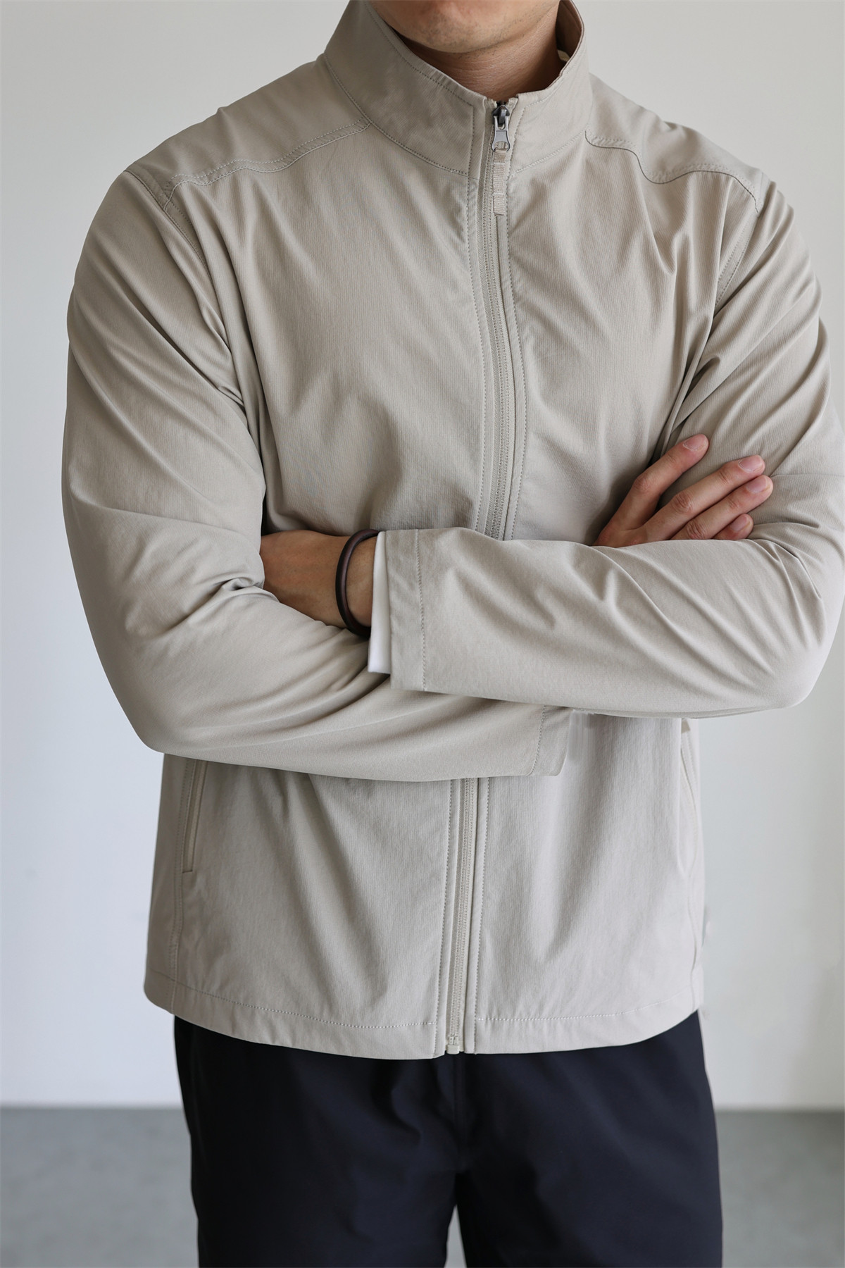 MONSEN Suitory Woven Quick-Dry 4-Way Stretch Outerwear Jacket in Denim product image