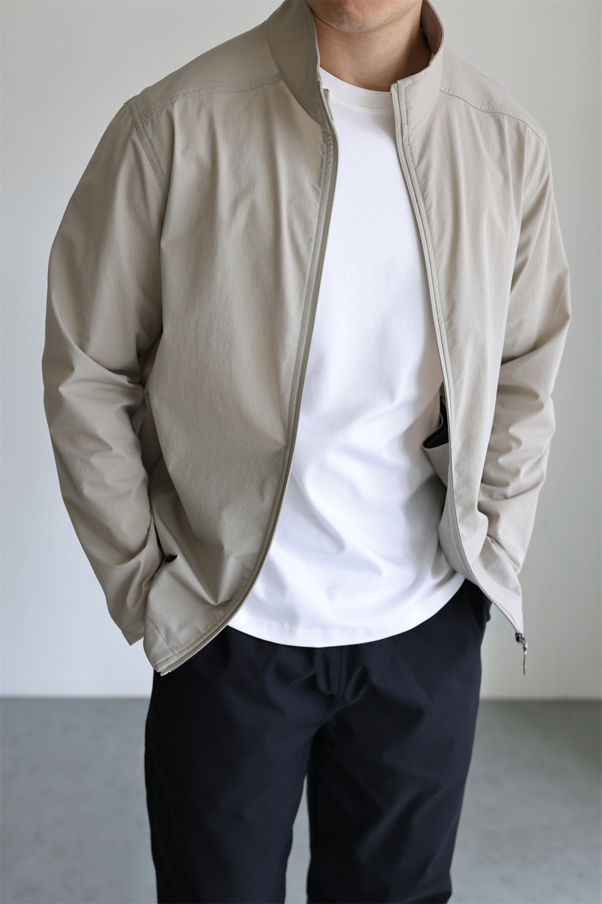MONSEN Suitory Woven Quick-Dry 4-Way Stretch Outerwear Jacket in Denim product image