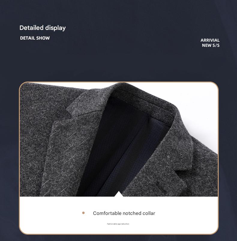 Wool Blend Single Blazer