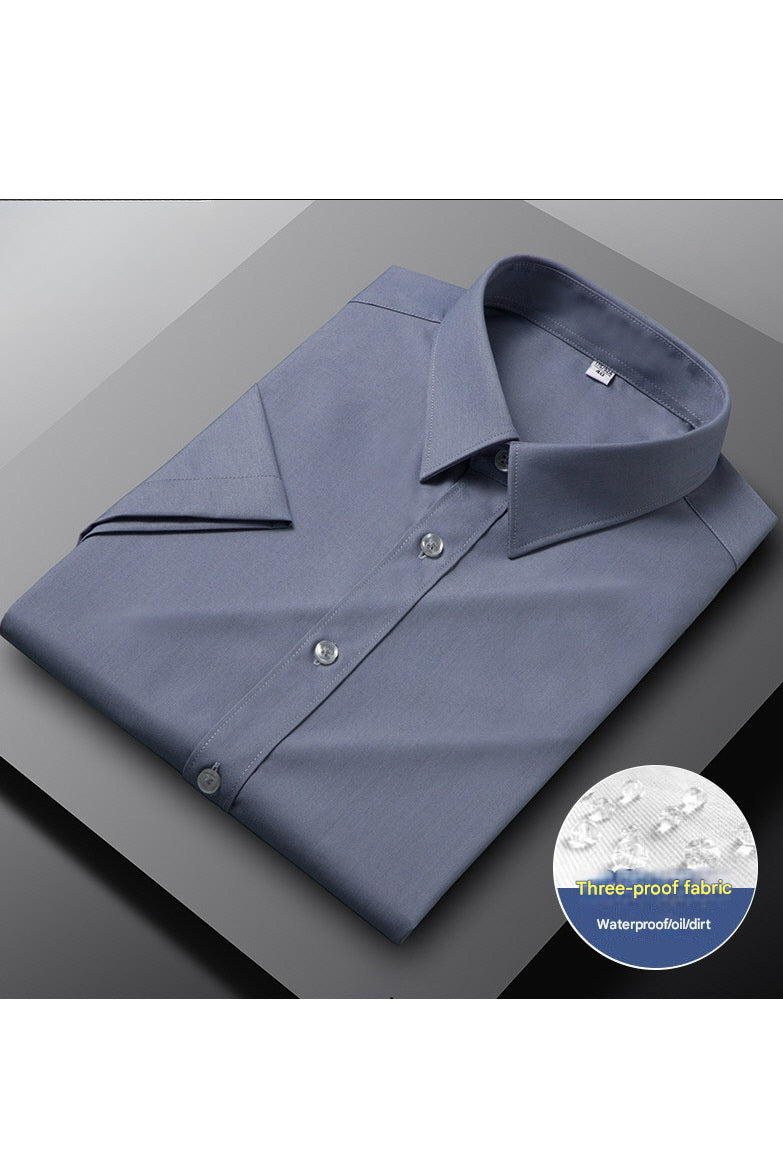 MONSEN Suitory Triple-Protection Water-Repellent Dress Shirt in Bamboo Blend product image