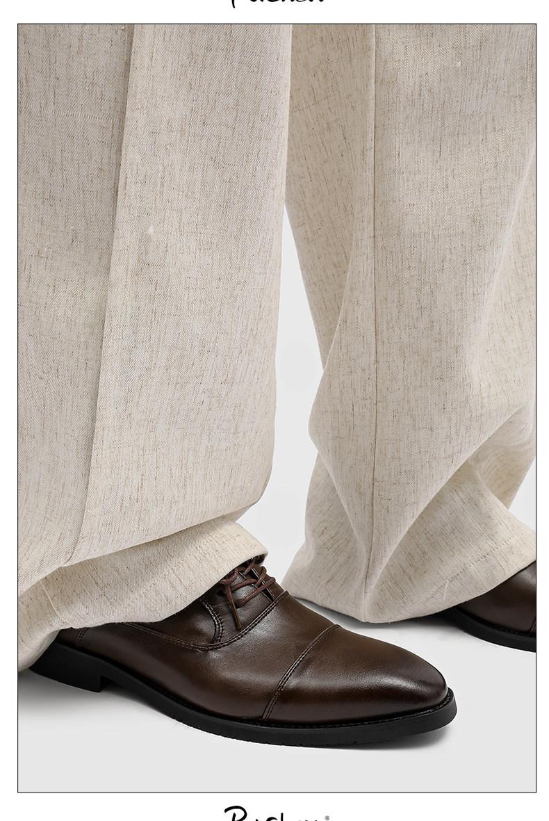 Three-Piece Toe Oxford/Derby Shoes