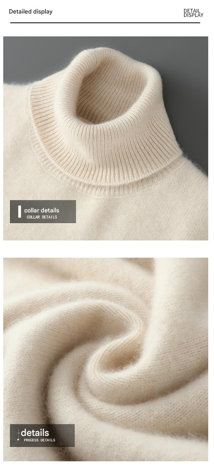 100% Wool Turtleneck Sweater 1