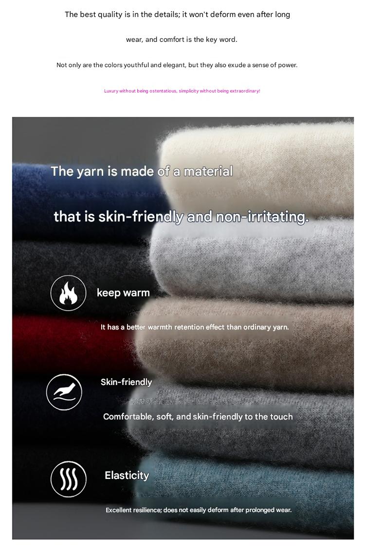 100% Wool V-Neck Sweater