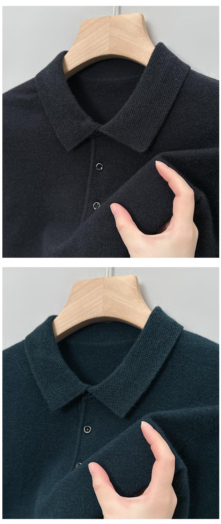AW Solid Polo Knit