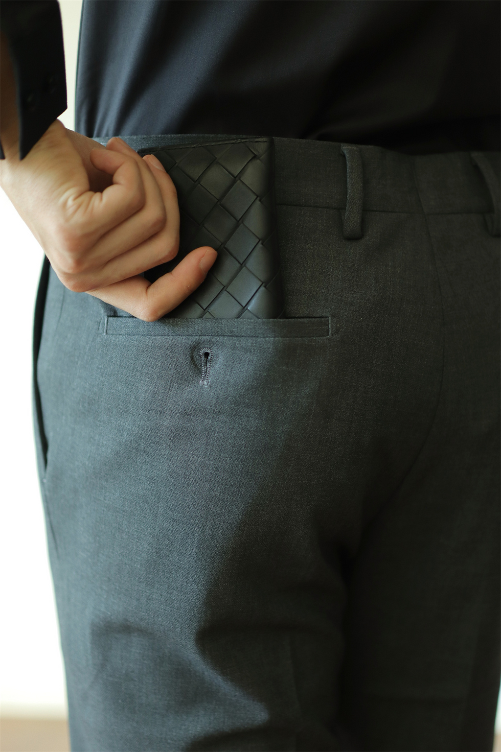 MONSEN Suitory Slim Stretch Wrinkle-Free Trousers in Performance Blend product image