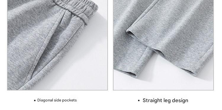 Fleece-Lined Straight Pants