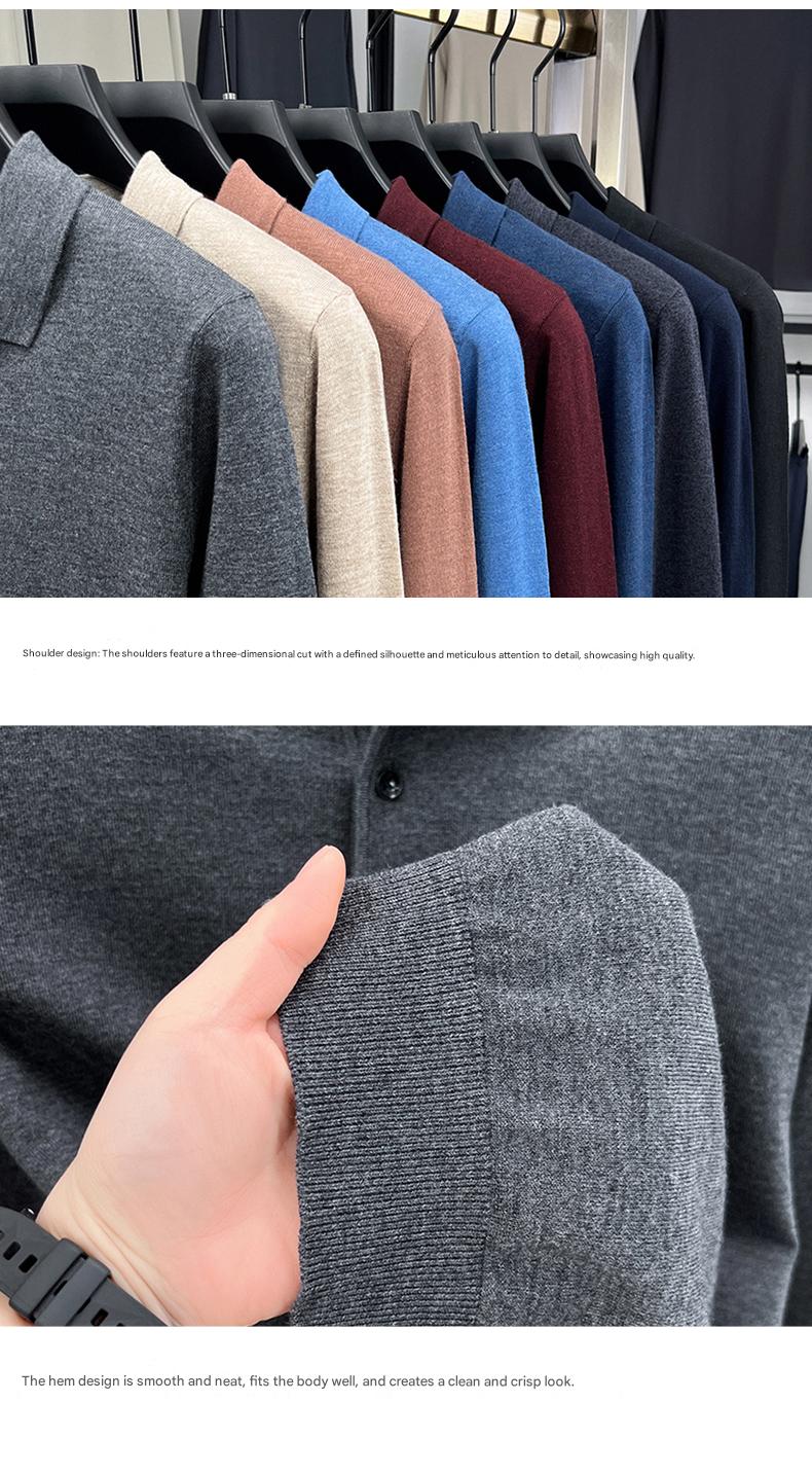 MONSEN Suitory 100% Cashmere Polo Knit product image