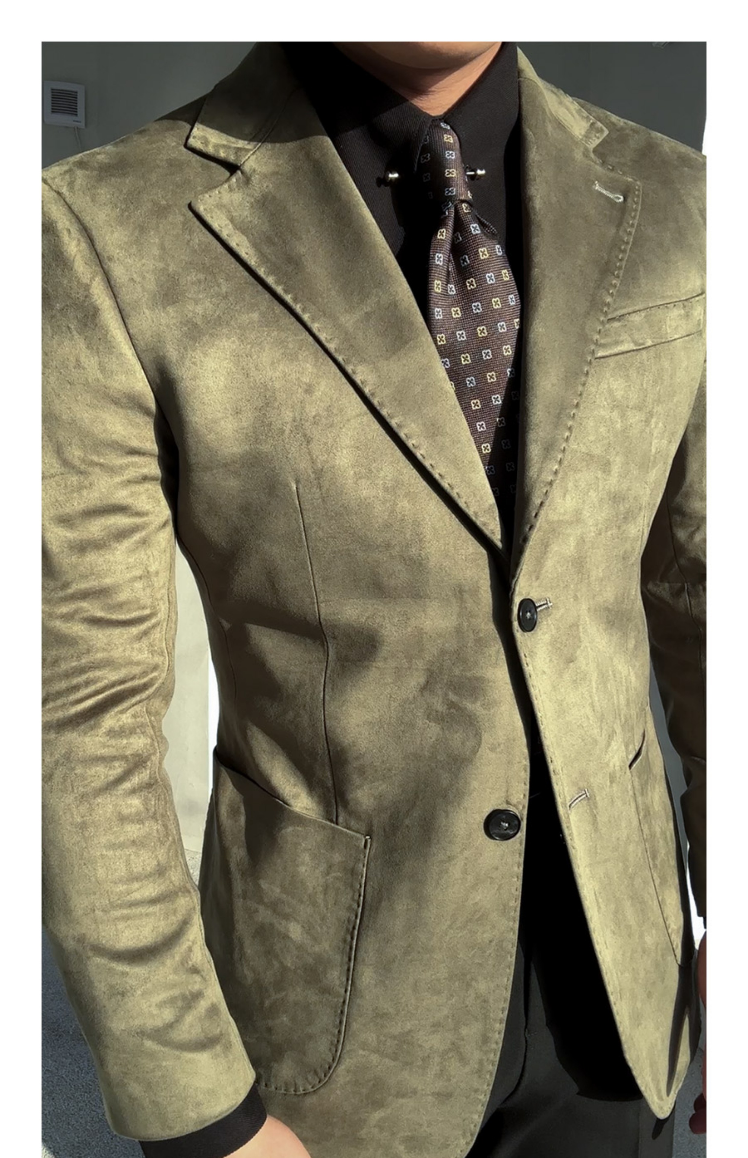 MONSEN Suitory Suede-Touch Blazer product image
