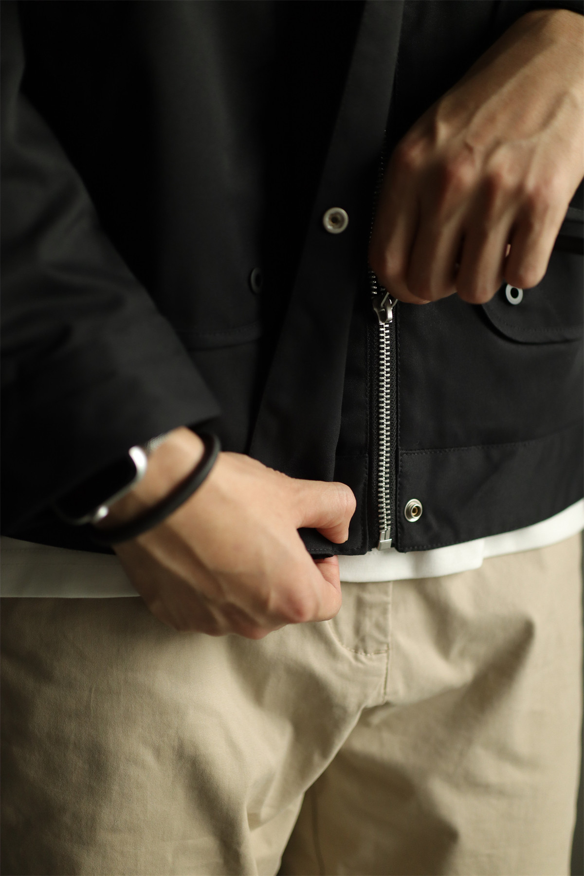 MONSEN Suitory Workwear Pocket Padded Coach Jacket in Cotton product image