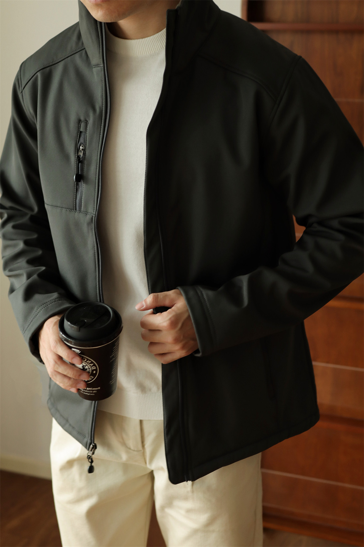 MONSEN Suitory 4-Way Stretch Fleece-Lined Waterproof Windbreaker Jacket product image