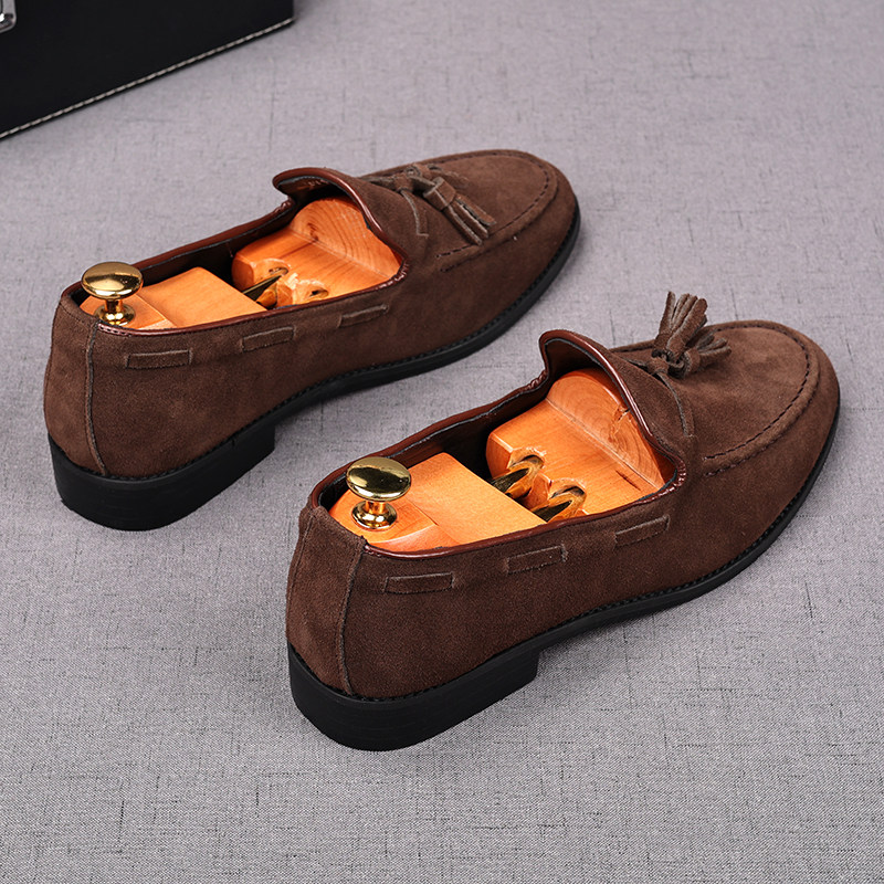 MONSEN Suitory Genuine Suede Tassel Loafers product image