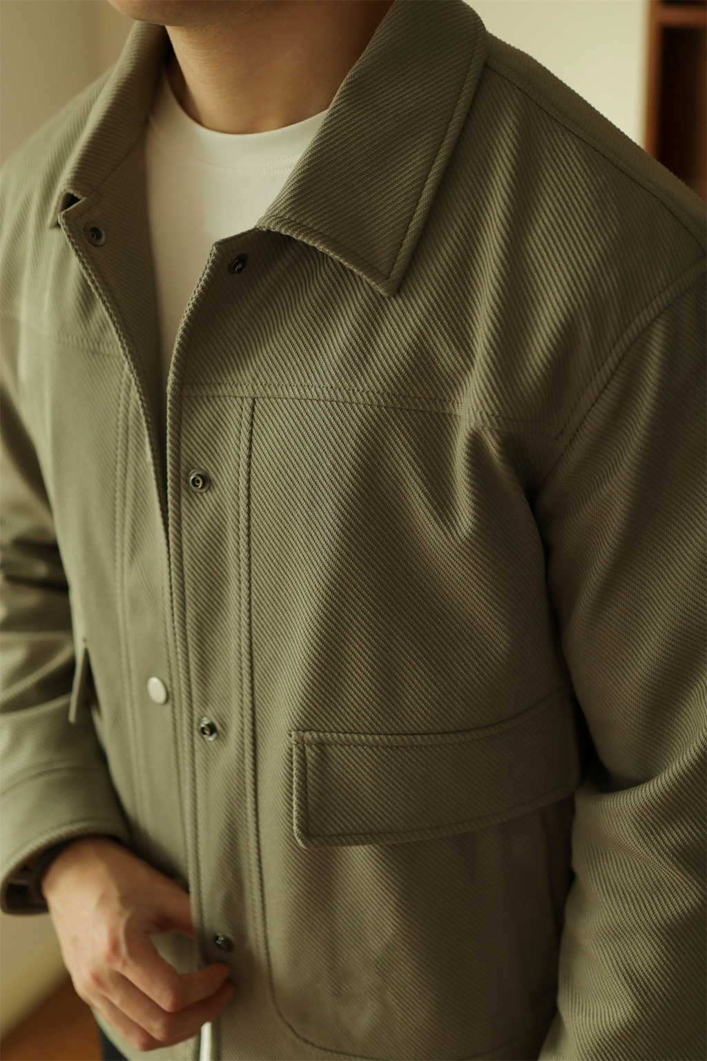 MONSEN Suitory Textured Twill Pocket Work Jacket product image