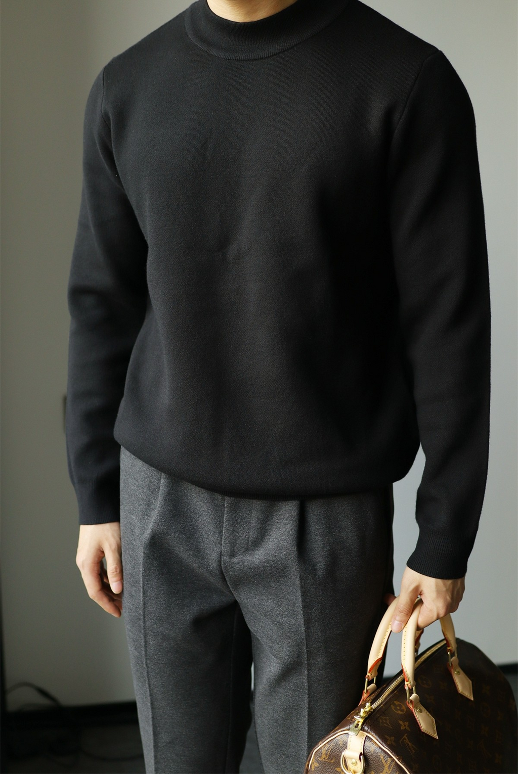 MONSEN Suitory Mid-Neck Ribbed Knit in Cotton product image