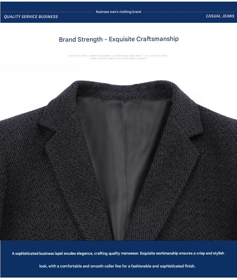 MONSEN Suitory Easy-Care Relaxed Fit Single Blazer in Cotton product image