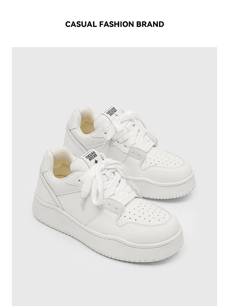 MONSEN Suitory Breathable Height-Boost Sneakers in Linen product image