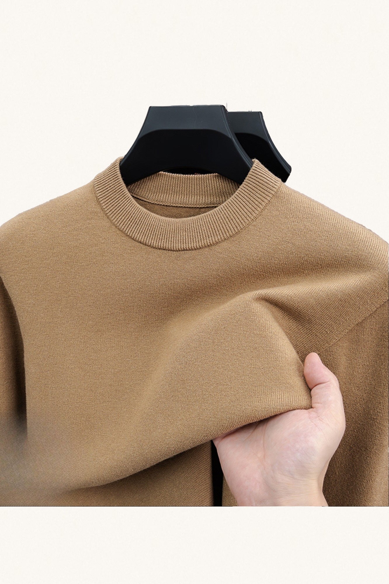MONSEN Suitory 100% Wool Crew Sweater product image