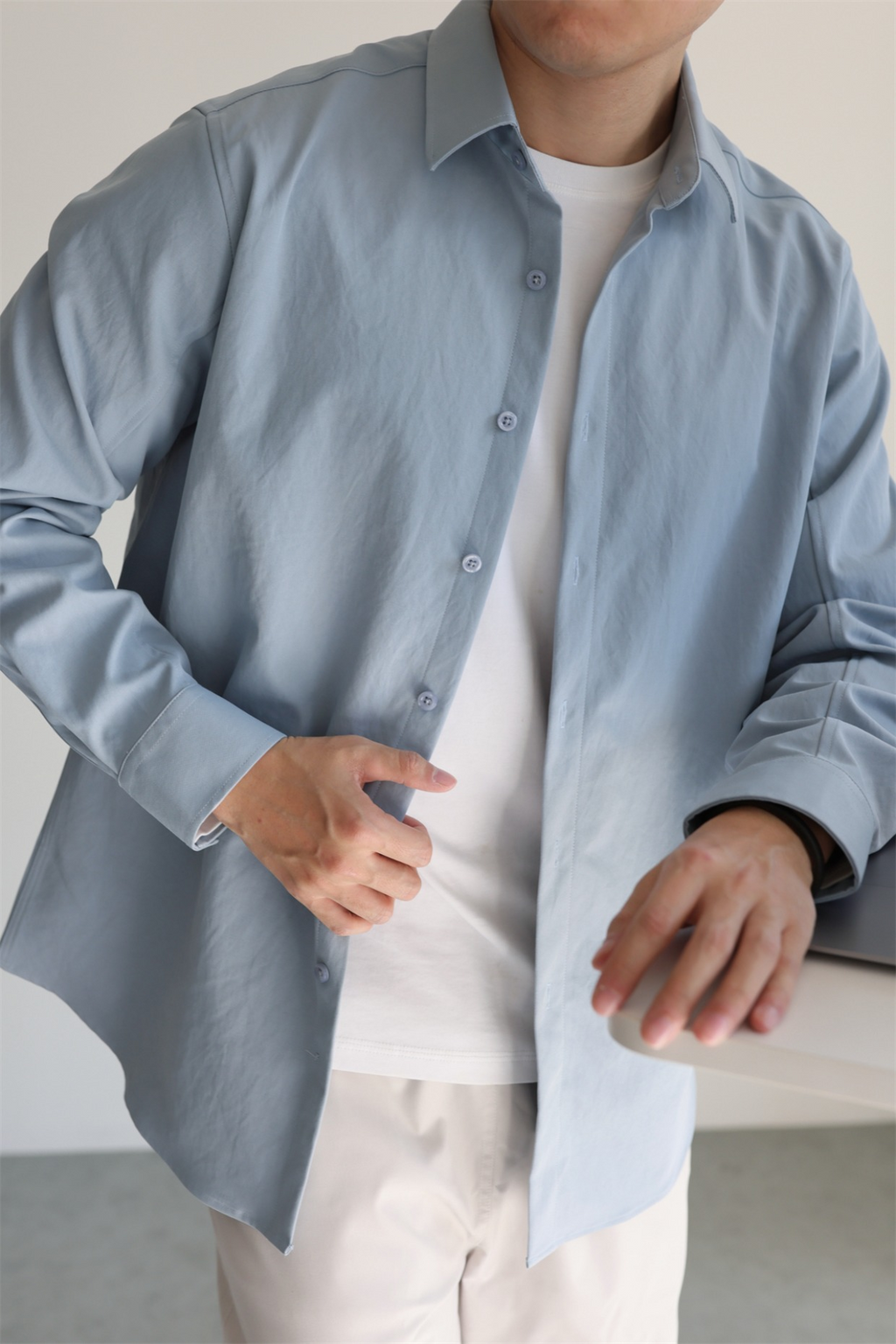 Easy-Care Cotton-Feel Shirt