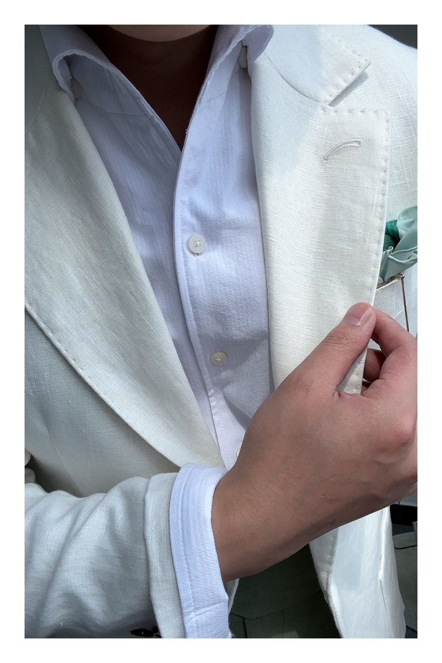 MONSEN Suitory SB, Slim 100% Linen Blazer product image