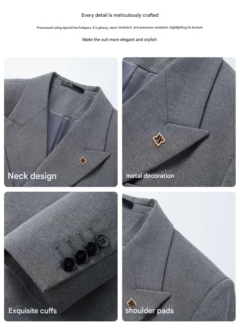 MONSEN Suitory A Refined Double-Breasted Suit in Performance Blend product image