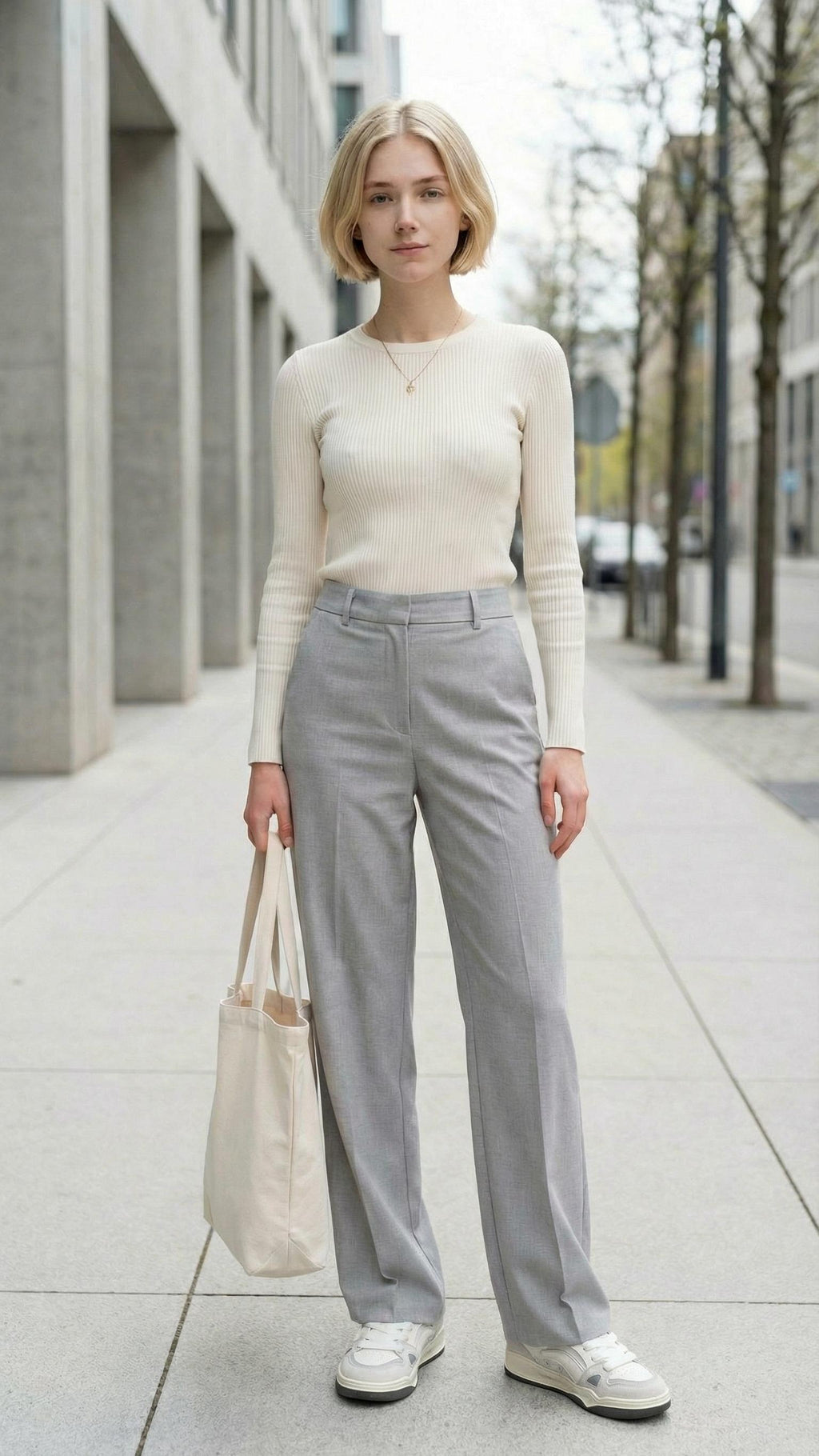 MONSEN Suitory White Low-Top Court Sneakers in Leather product image