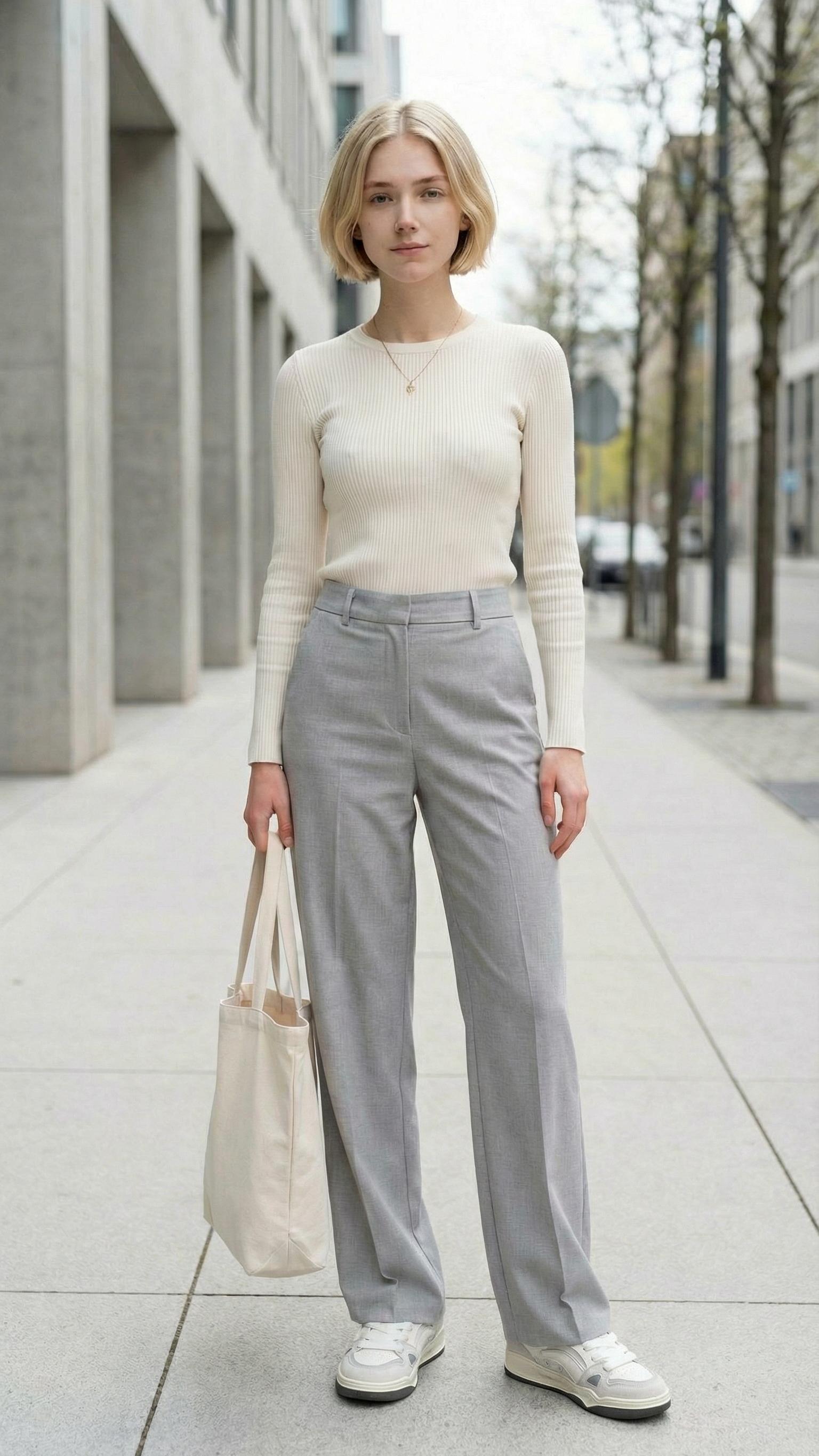 MONSEN Suitory White Low-Top Court Sneakers in Leather product image