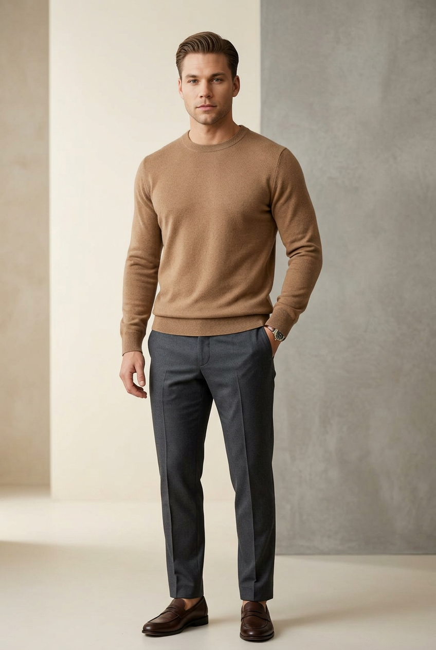 MONSEN Suitory Pure Goat Cashmere Sweater product image
