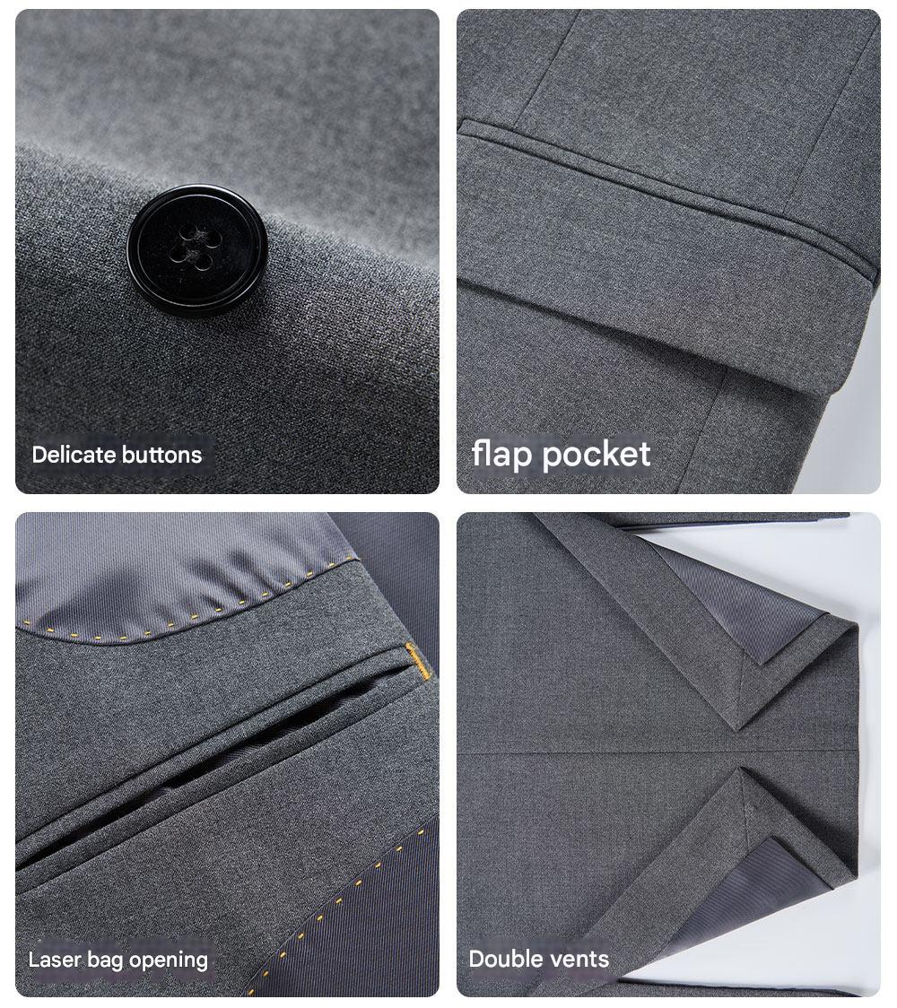 MONSEN Suitory A Refined Double-Breasted Suit in Performance Blend product image