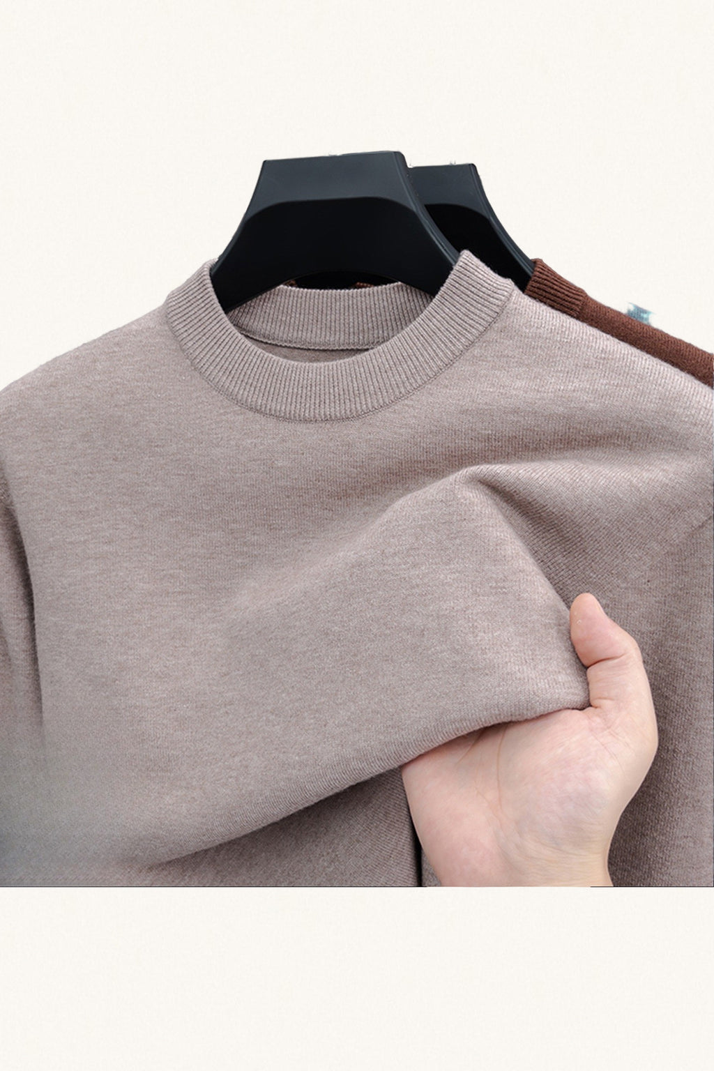 MONSEN Suitory 100% Wool Crew Sweater product image