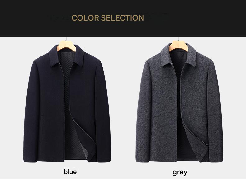 100% Sheep-Wool Lapel Jacket