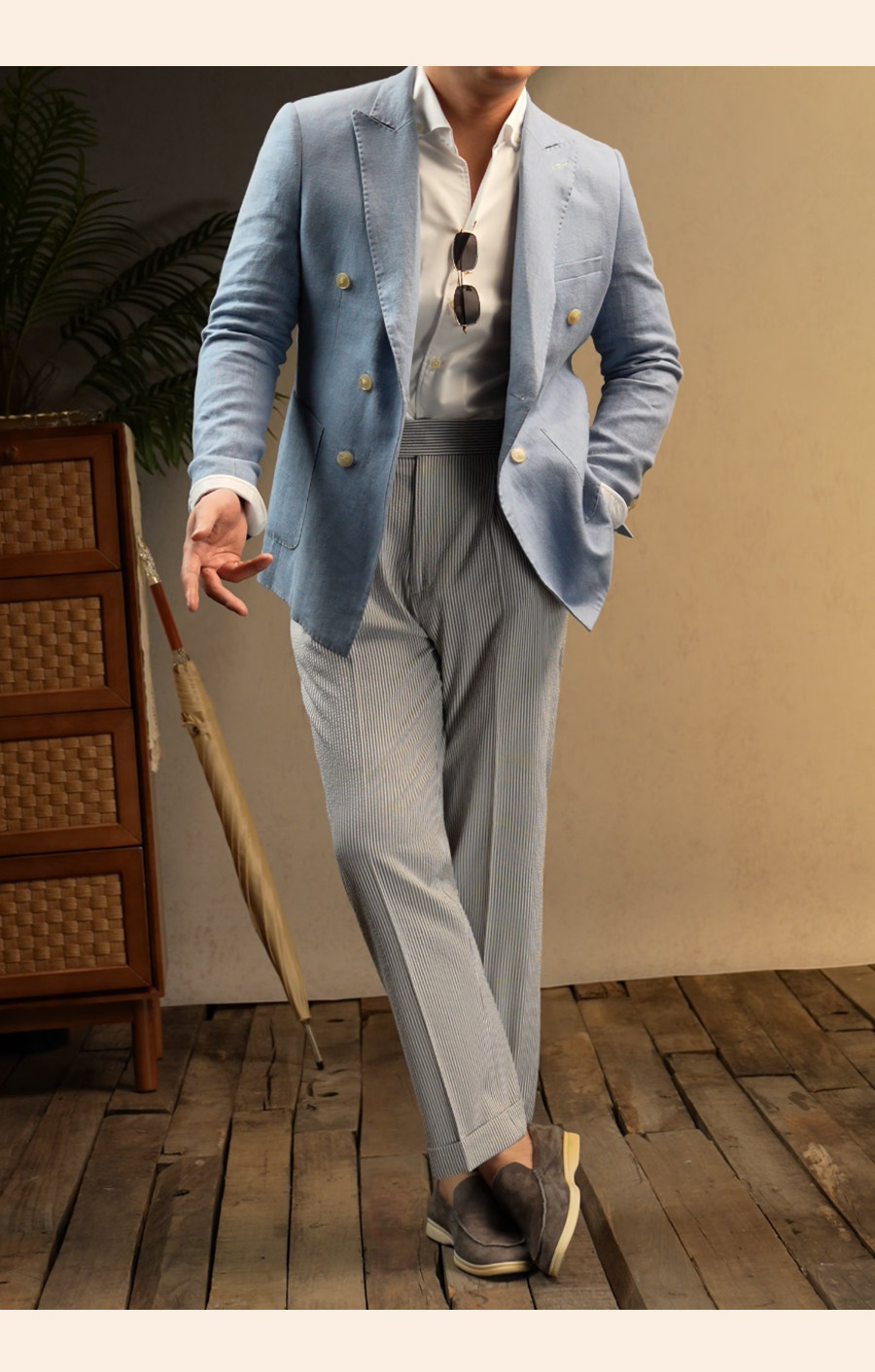 MONSEN Suitory Non-Iron One-Piece Collar Shirt in Performance Blend product image