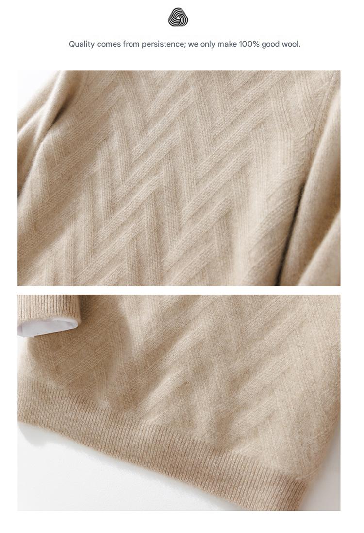 AW 100% Wool Crew Thick Sweater