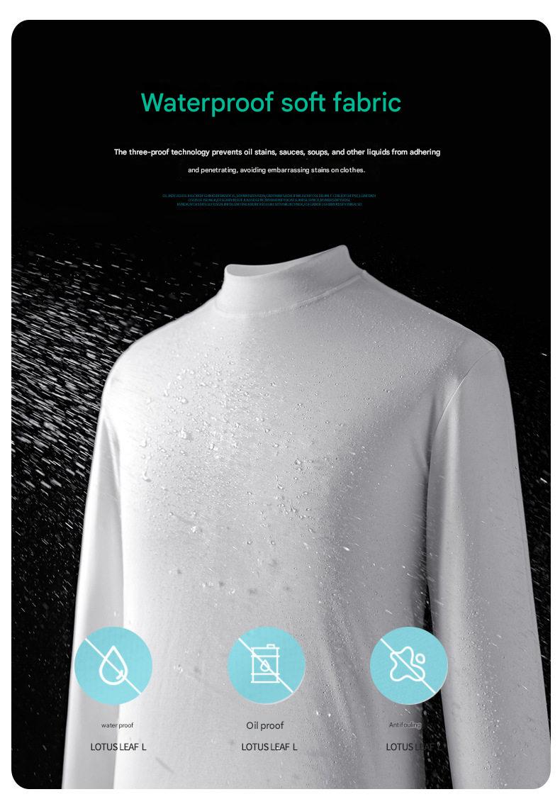 MONSEN Suitory Mid-Neck Long Sleeve T-Shirt in Cotton product image