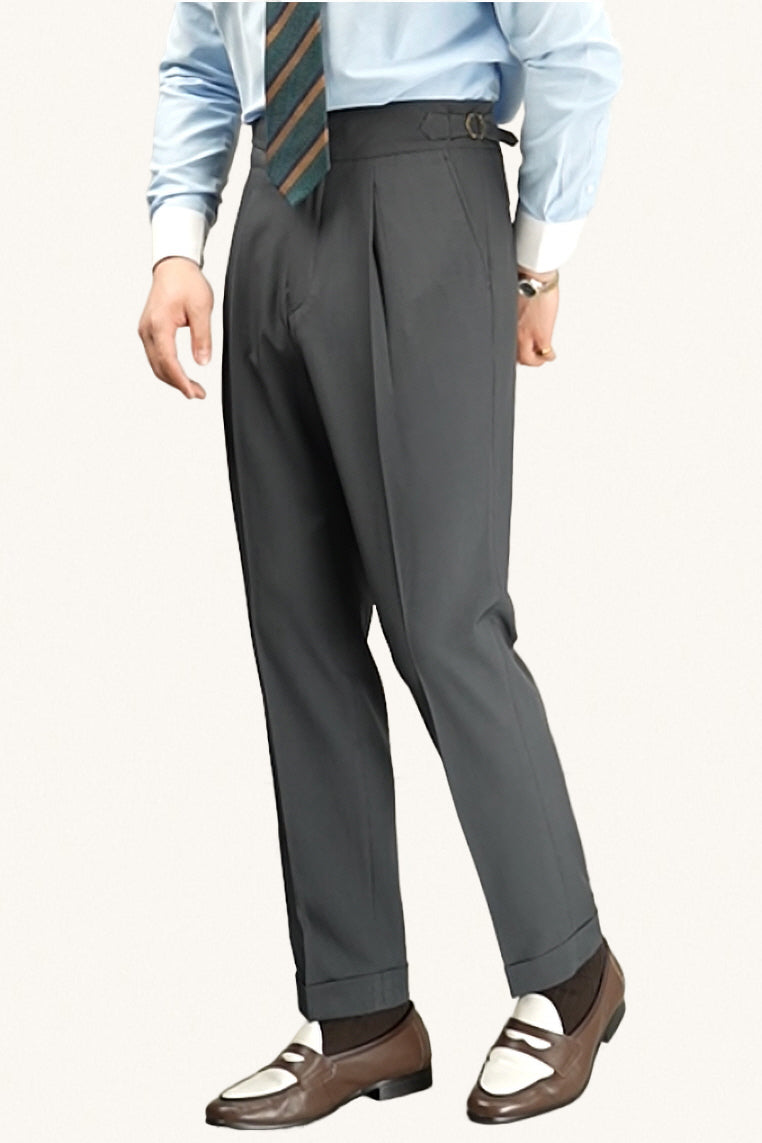 MONSEN Suitory Single-Pleated Trousers in Performance Blend product image