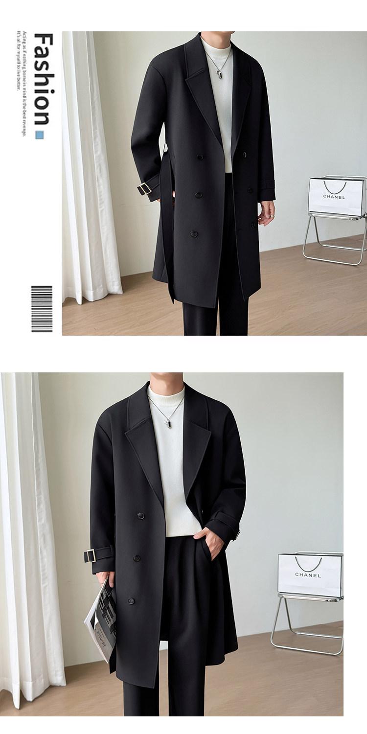 MONSEN Suitory British-Style Over-Knee Trench Coat in Performance Blend product image