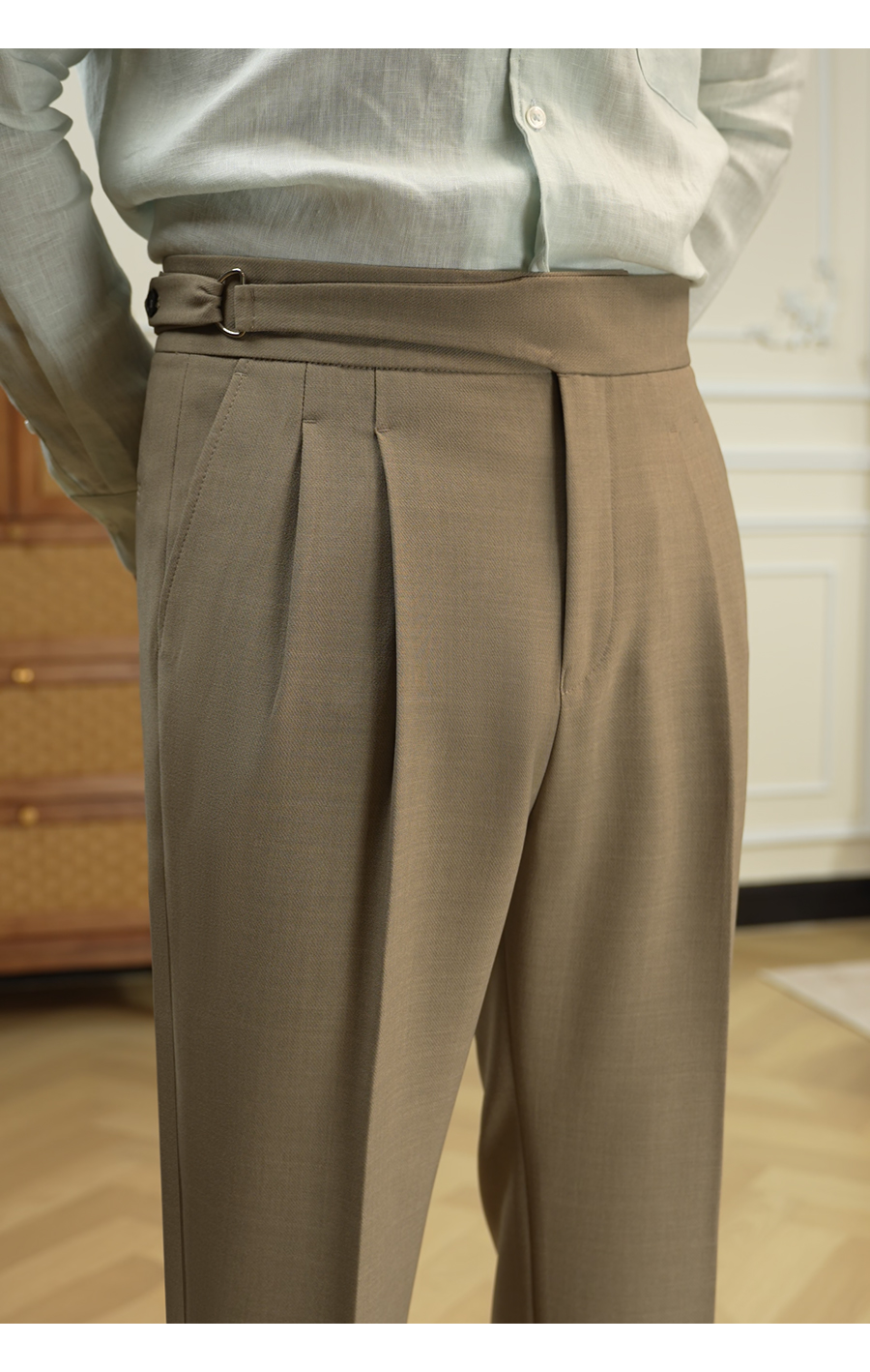 Double-Pleated Trousers