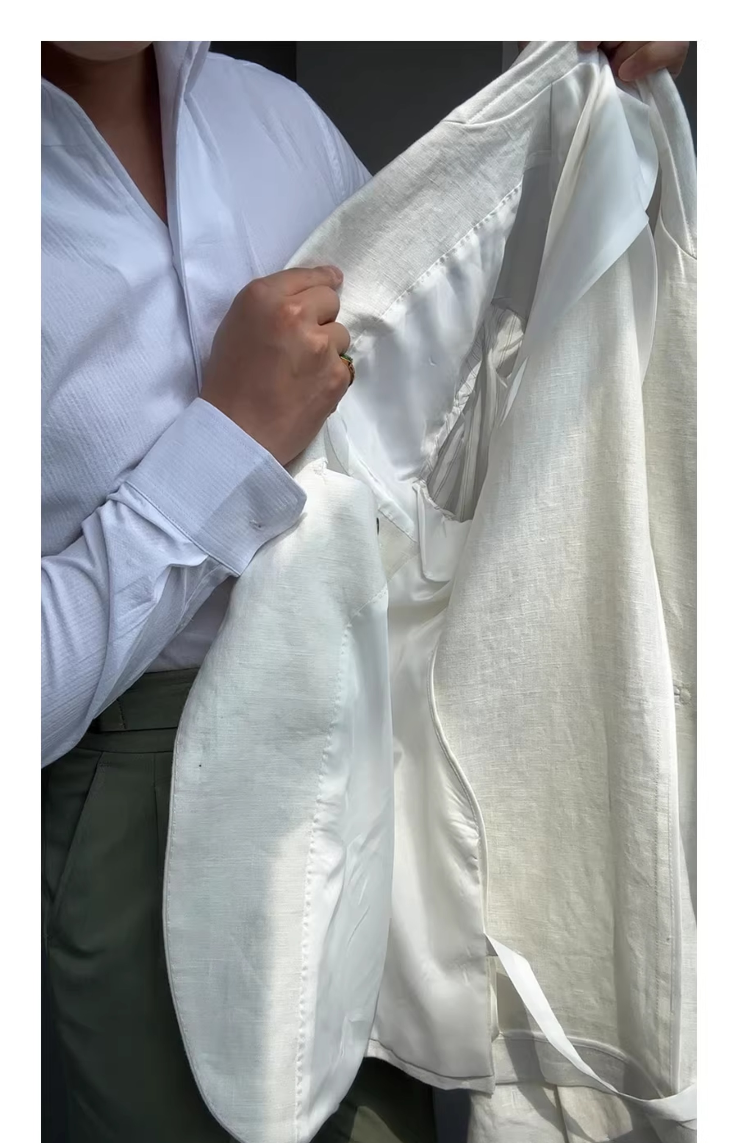 MONSEN Suitory SB, Slim 100% Linen Blazer product image