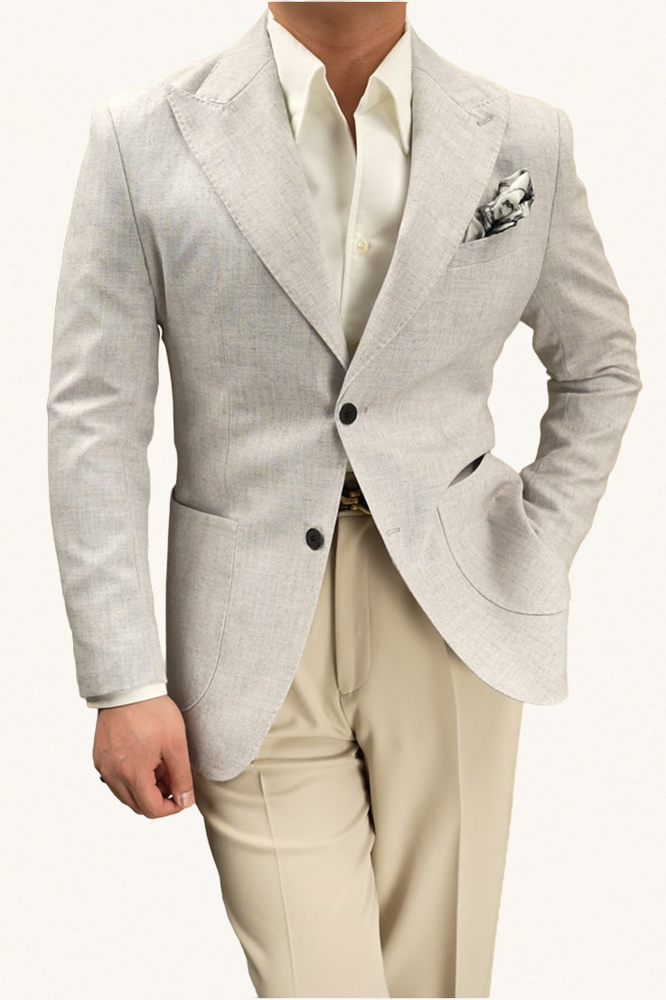 MONSEN Suitory Non-Iron V-Neck Naples Shirt in Performance Blend product image