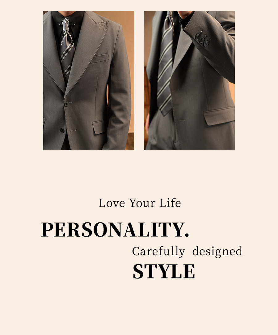 MONSEN Suitory Peak Lapel Formal Business Suit in Performance Blend product image